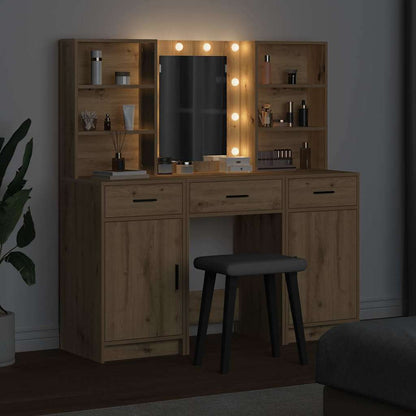 Set Da Tavolo Da Trucco Con Led 3 Pcs