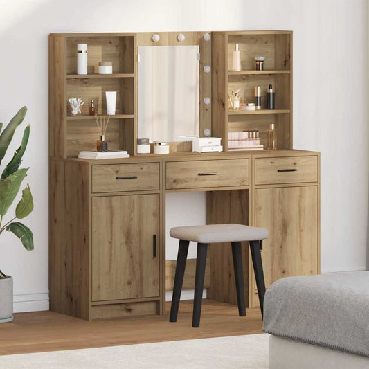 Set Da Tavolo Da Trucco Con Led 3 Pcs