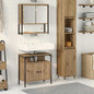Set Mobili Da Bagno 2 Pz In Legno Multistrato