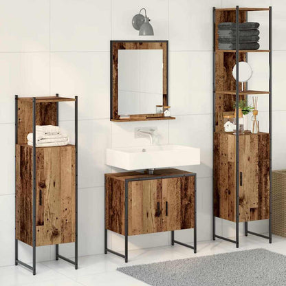 Set Mobili Da Bagno 4 Pz In Legno Multistrato