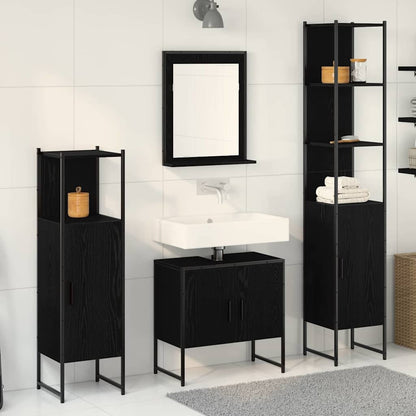 Set Mobili Da Bagno 4 Pz In Legno Multistrato