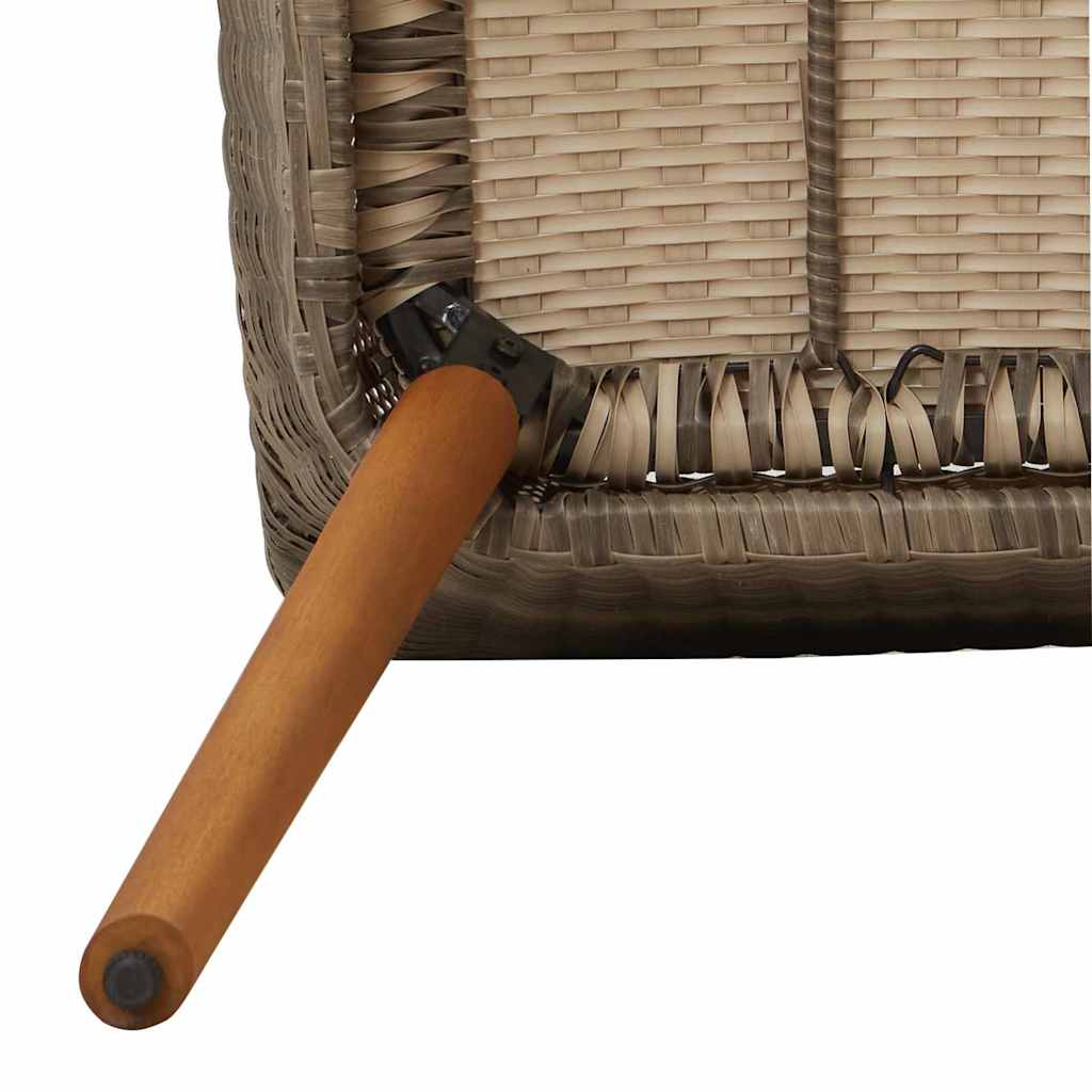 Sedia Da Giardino 2 Pcs Nero 62,5 X 55 X 82 Cm Polyrattan