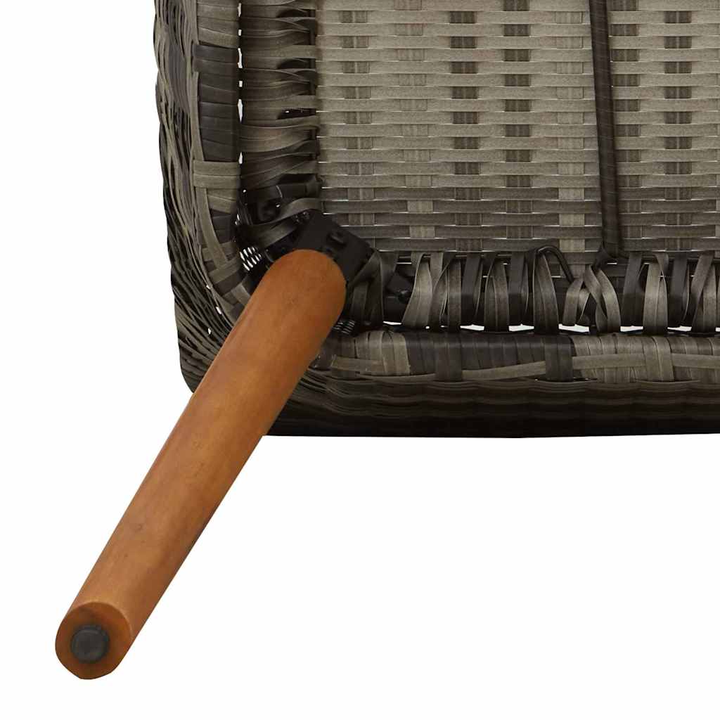 Sedia Da Giardino 2 Pcs 62,5 X 55 X 82 Cm Polyrattan