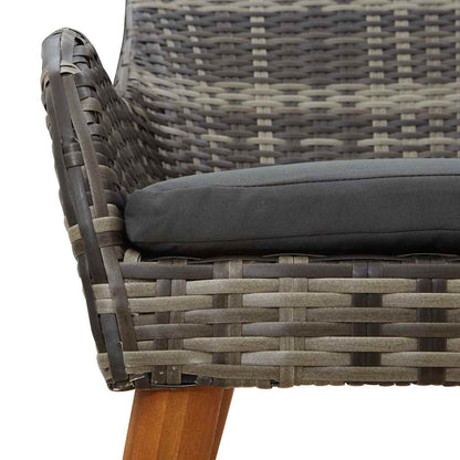 Sedia Da Giardino 2 Pcs 62,5 X 55 X 82 Cm Polyrattan