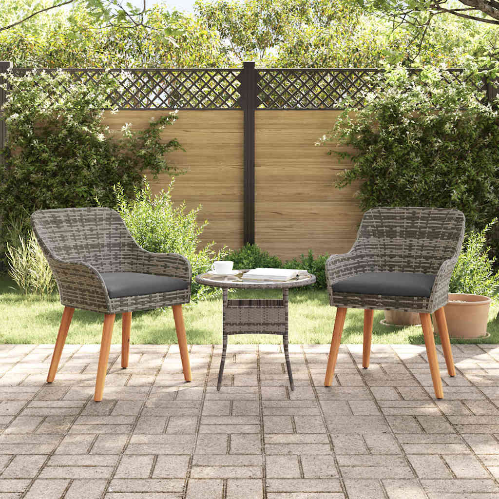 Sedia Da Giardino 2 Pcs 62,5 X 55 X 82 Cm Polyrattan