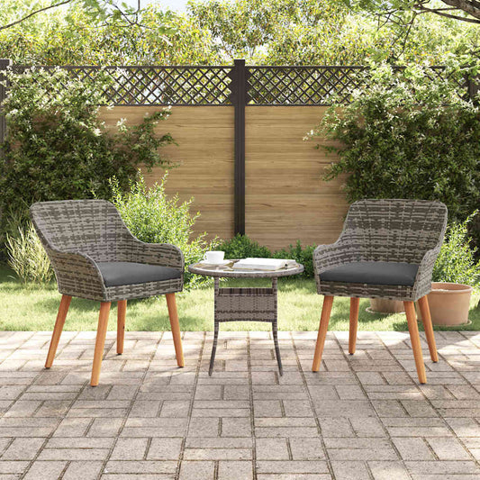 Sedia Da Giardino 2 Pcs 62,5 X 55 X 82 Cm Polyrattan