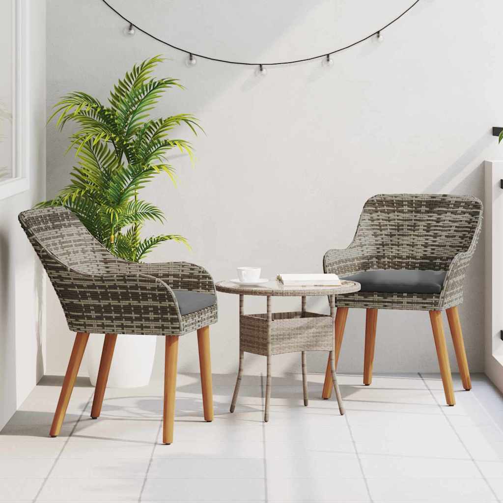 Sedia Da Giardino 2 Pcs 62,5 X 55 X 82 Cm Polyrattan