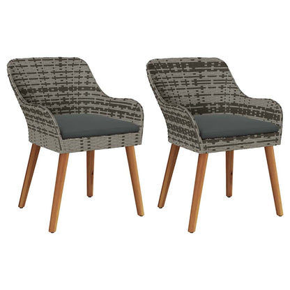 Sedia Da Giardino 2 Pcs 62,5 X 55 X 82 Cm Polyrattan