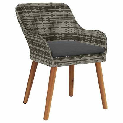 Sedia Da Giardino 2 Pcs 62,5 X 55 X 82 Cm Polyrattan