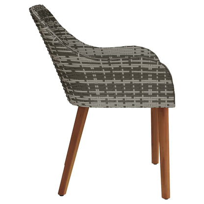 Sedia Da Giardino 2 Pcs 62,5 X 55 X 82 Cm Polyrattan