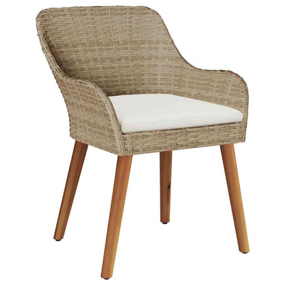 Sedia Da Giardino 2 Pcs 62,5 X 55 X 82 Cm Polyrattan