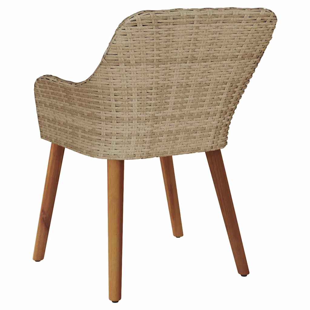 Sedia Da Giardino 2 Pcs 62,5 X 55 X 82 Cm Polyrattan