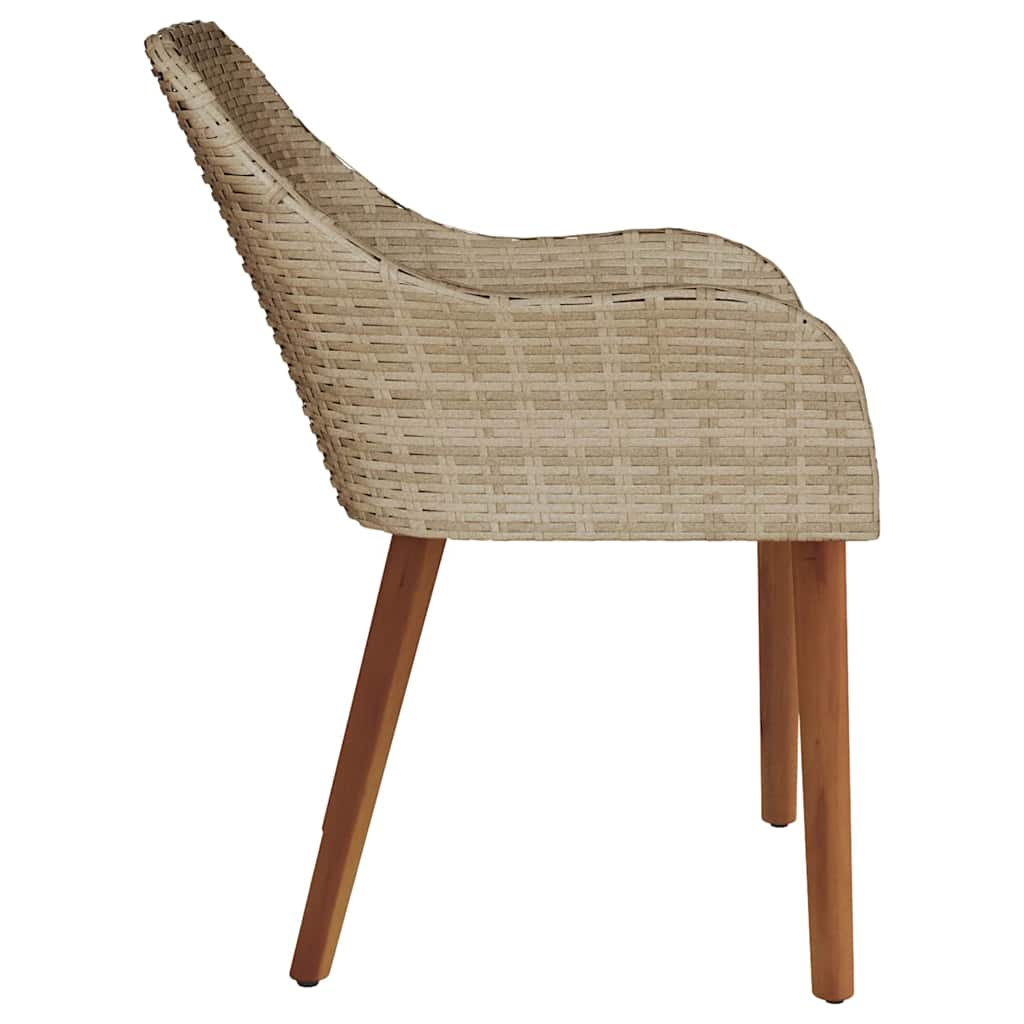 Sedia Da Giardino 2 Pcs 62,5 X 55 X 82 Cm Polyrattan