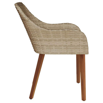 Sedia Da Giardino 2 Pcs 62,5 X 55 X 82 Cm Polyrattan