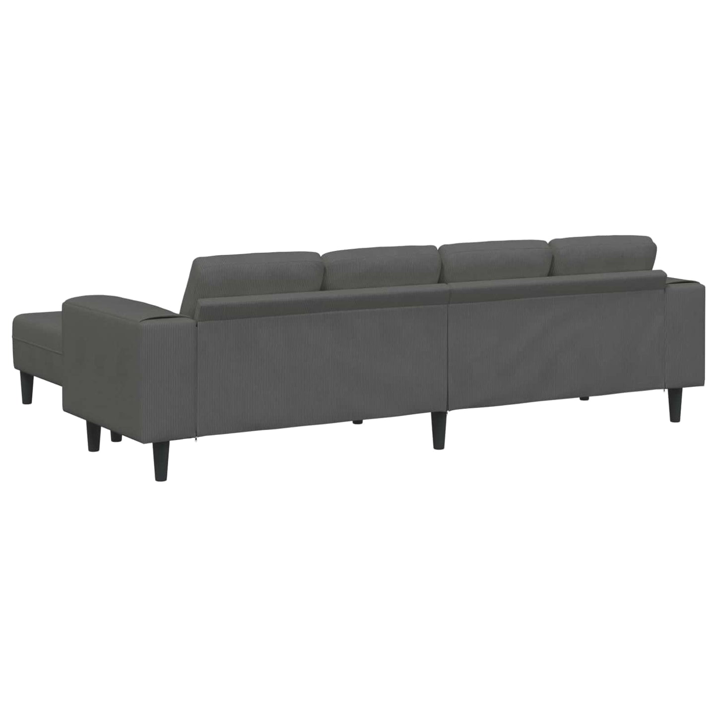 Divano 250 X 188 X 76 Cm Tessuto In Cords