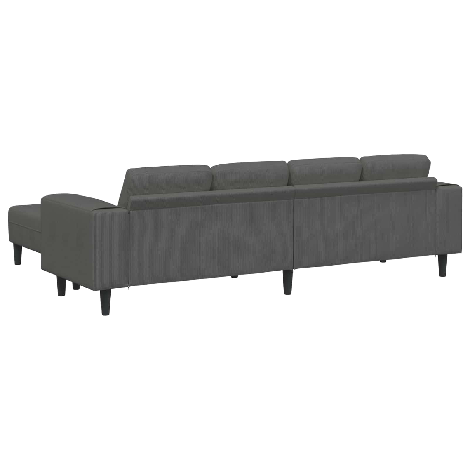 Divano 250 X 188 X 76 Cm Tessuto In Cords