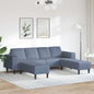 Divano 250 X 188 X 76 Cm Tessuto In Cords
