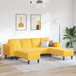 Divano 250 X 188 X 76 Cm Tessuto In Cords