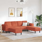 Divano 250 X 188 X 76 Cm Tessuto In Cords