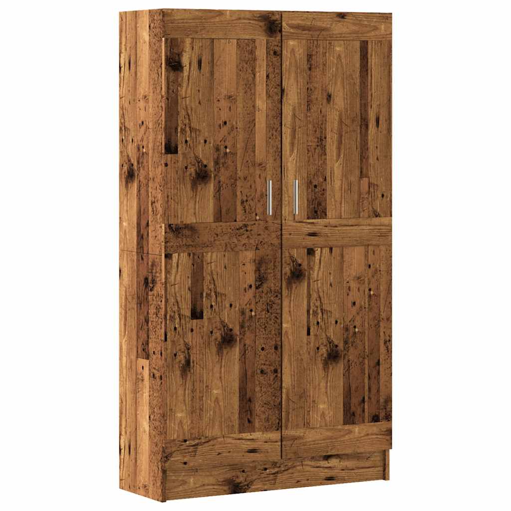 Libreria Legno Antico 82,5X30,5X150 Cm In Legno Multistrato Bianco