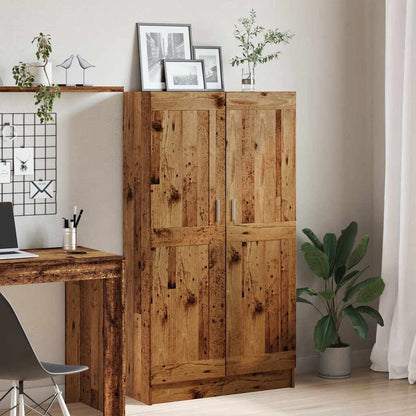 Libreria Legno Antico 82,5X30,5X150 Cm In Legno Multistrato Bianco