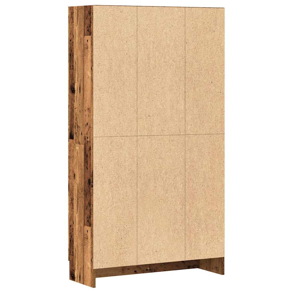 Libreria Legno Antico 82,5X30,5X150 Cm In Legno Multistrato Bianco