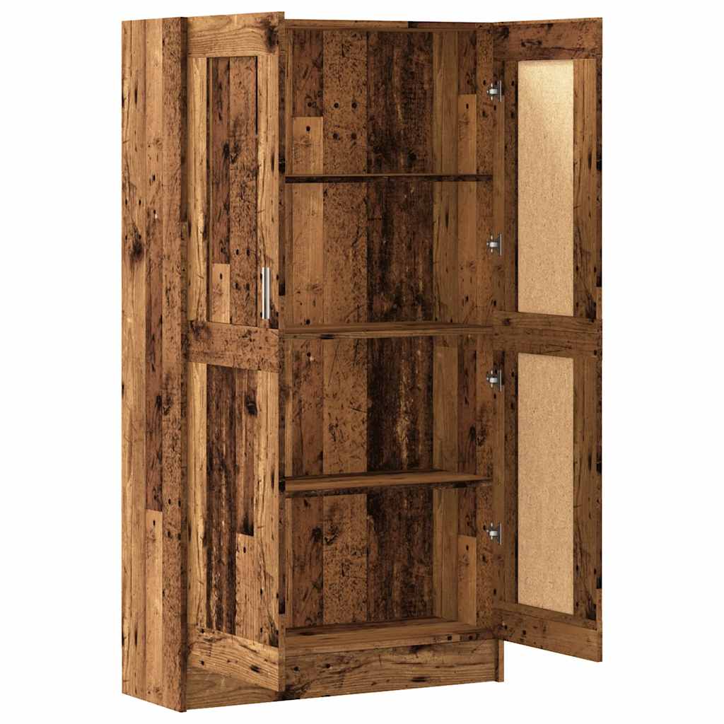 Libreria Legno Antico 82,5X30,5X150 Cm In Legno Multistrato Bianco