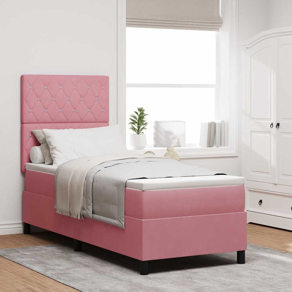 Letto A Sorgente Led Con Materasso Velluto