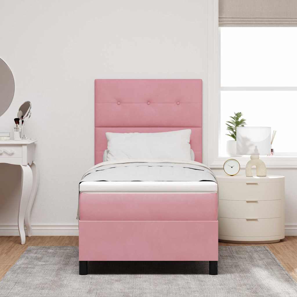 Letto A Sorgente Led Con Materasso Velluto