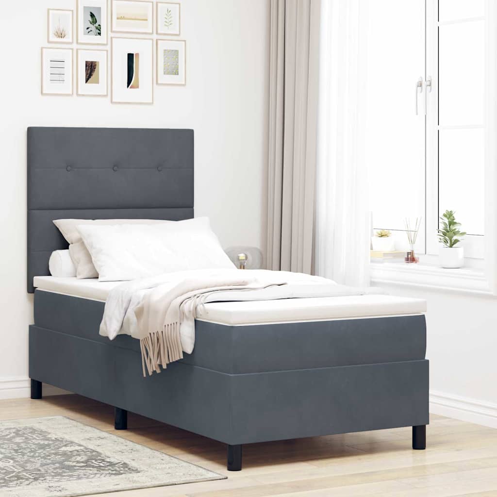 Letto A Sorgente Led Con Materasso Velluto