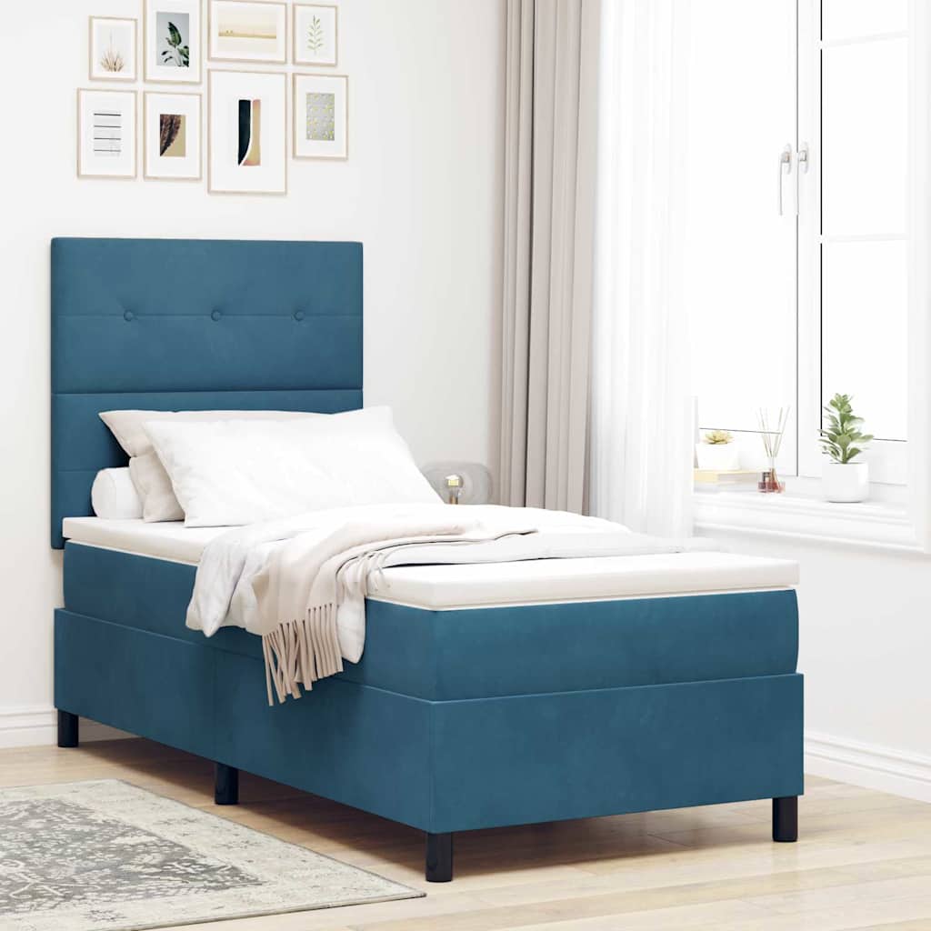 Letto A Sorgente Led Con Materasso Velluto