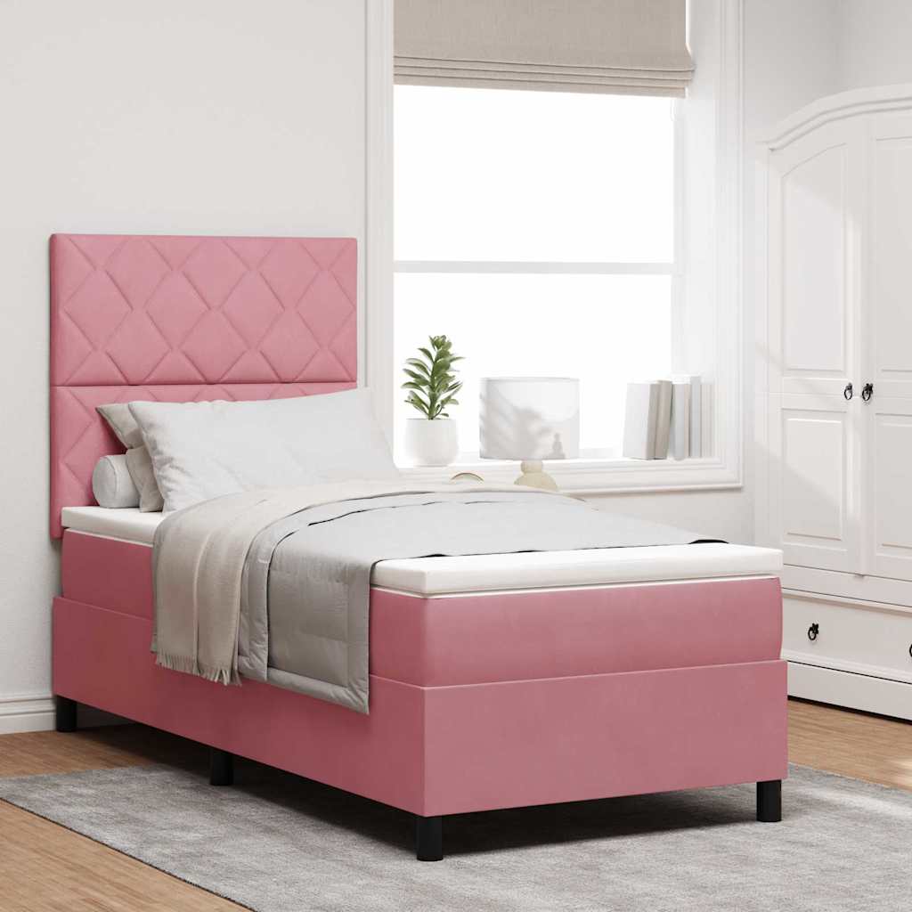 Letto A Sorgente Led Con Materasso Velluto