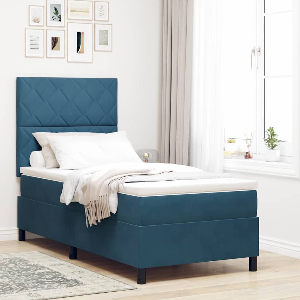 Letto A Sorgente Led Con Materasso Velluto