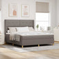 Letto A Molle Con Materasso E Led Tortora In Tessuto Talpa