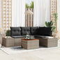Set Divano Da Giardino Con Archiviazione 5 Pcs Polyrattan