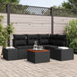 Set Divano Da Giardino Con Archiviazione 5 Pcs Polyrattan