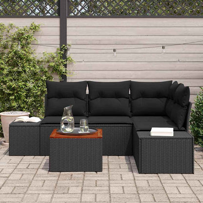 Set Divano Da Giardino Con Archiviazione 5 Pcs Polyrattan