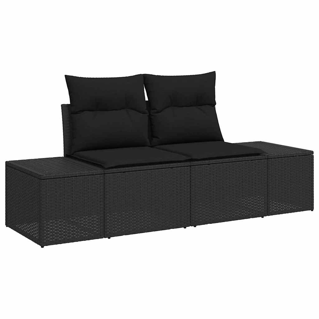 Set Divano Da Giardino Con Archiviazione 5 Pcs Polyrattan