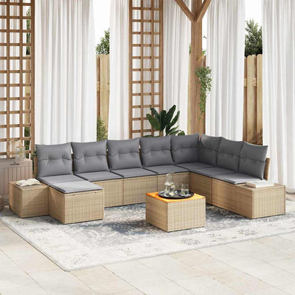 Set Divano Da Giardino 9 Pcs