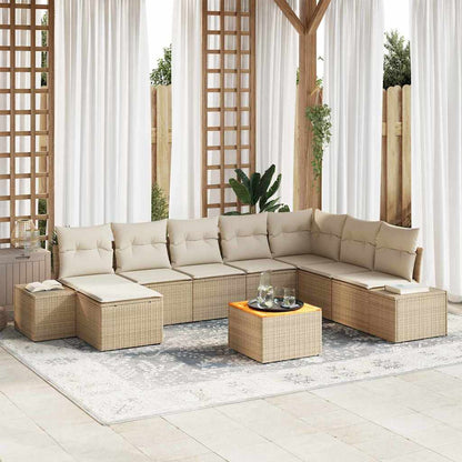 Set Divano Da Giardino 9 Pcs