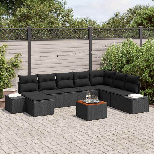 Set Divano Da Giardino 9 Pcs
