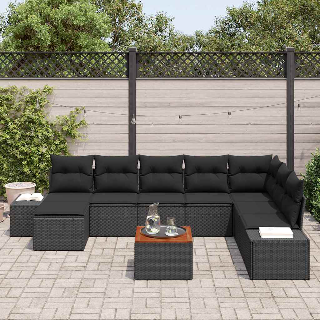 Set Divano Da Giardino 9 Pcs