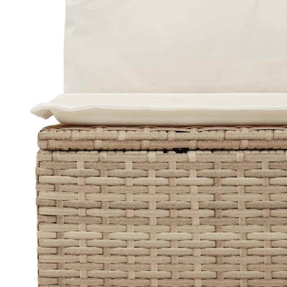 Set Divano Da Giardino Con Cuscino 4 Pcs Poly Rattan