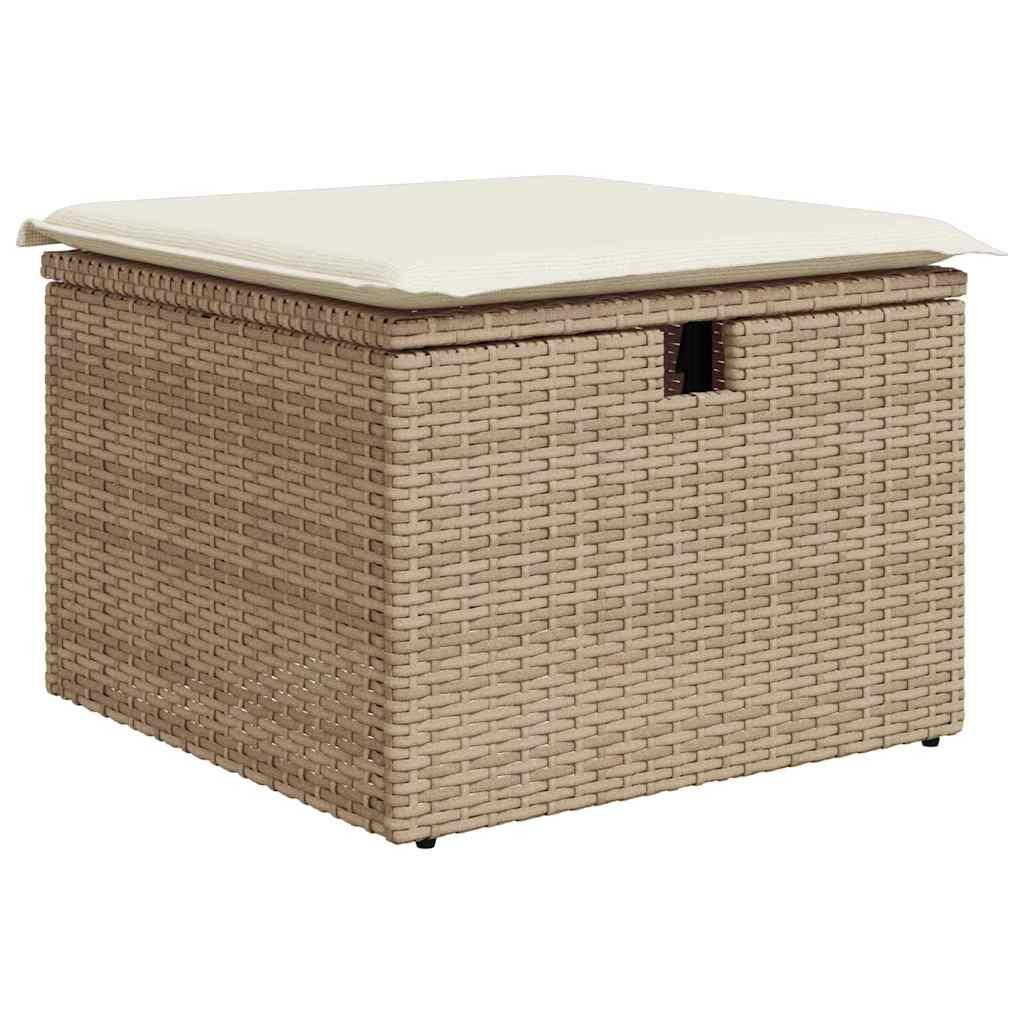 Set Divano Da Giardino Con Cuscino 4 Pcs Poly Rattan