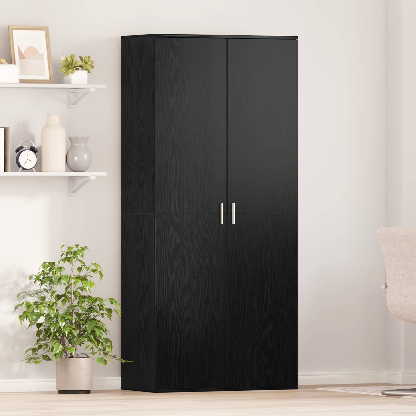 Scarpiera Bianca 80X39X178 Cm In Legno Multistrato