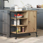 Carrello Da Cucina 87,5X38,5X84,5 Cm In Legno Multistrato