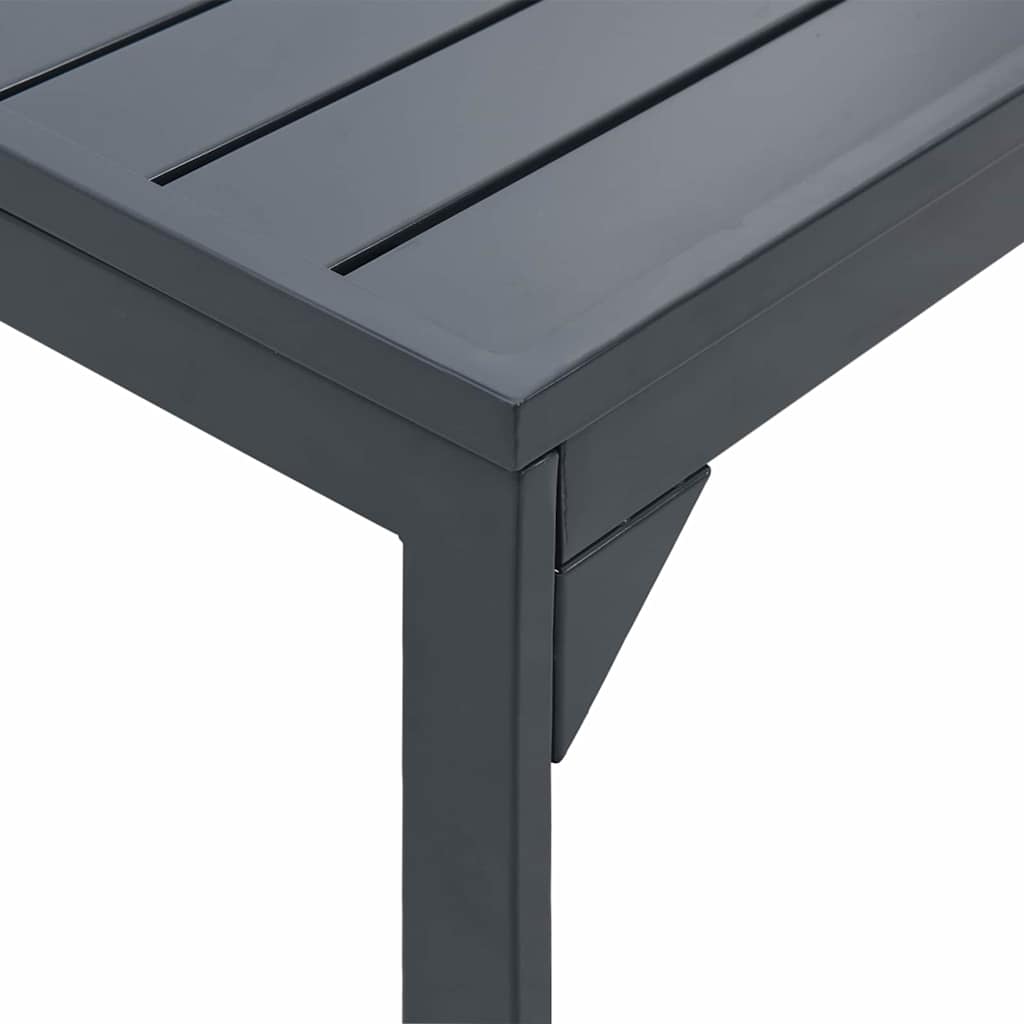 Tavolo Da Patio Antracite 180 X 80 X 74 Cm