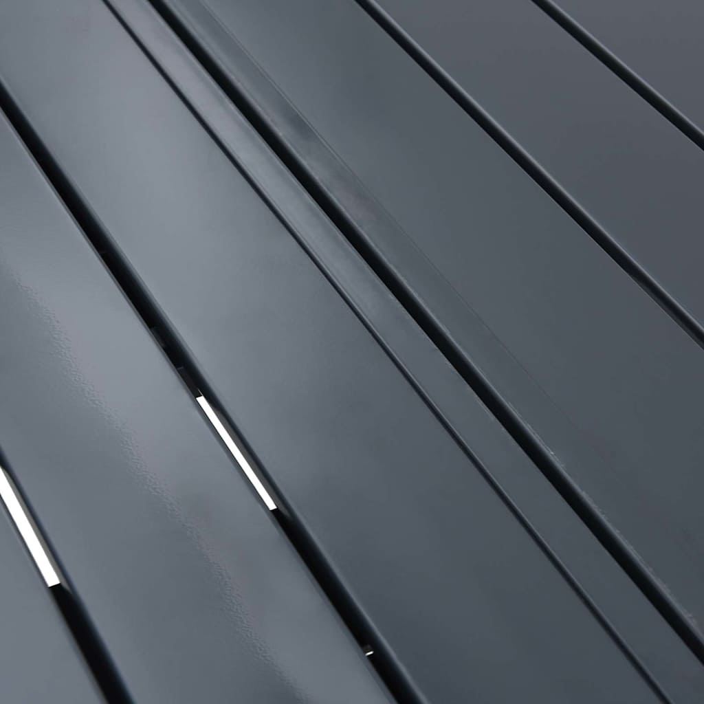 Tavolo Da Patio Antracite 180 X 80 X 74 Cm
