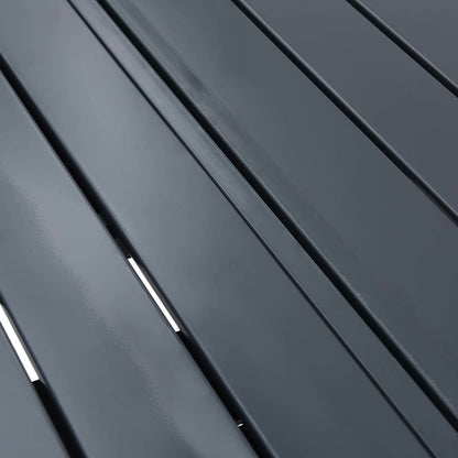 Tavolo Da Patio Antracite 180 X 80 X 74 Cm