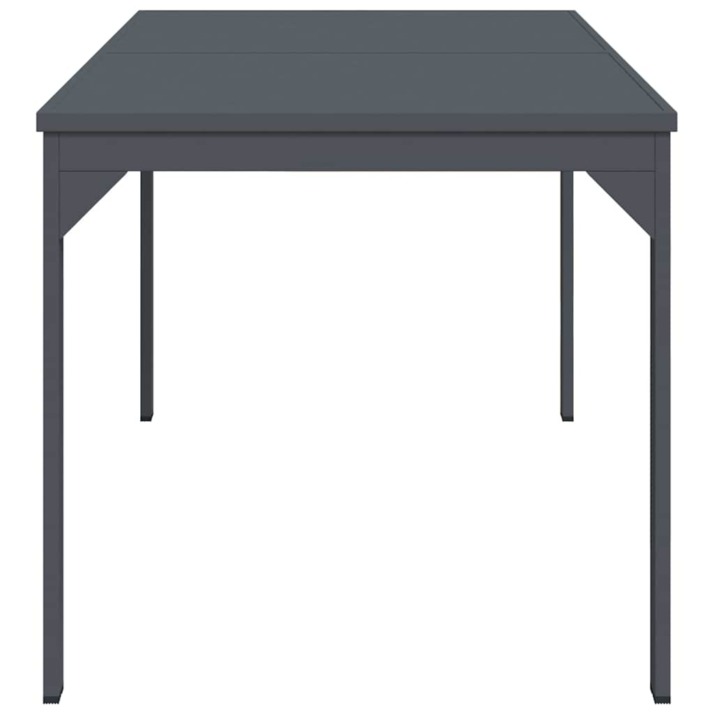 Tavolo Da Patio Antracite 180 X 80 X 74 Cm